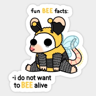 Bee facts Sticker